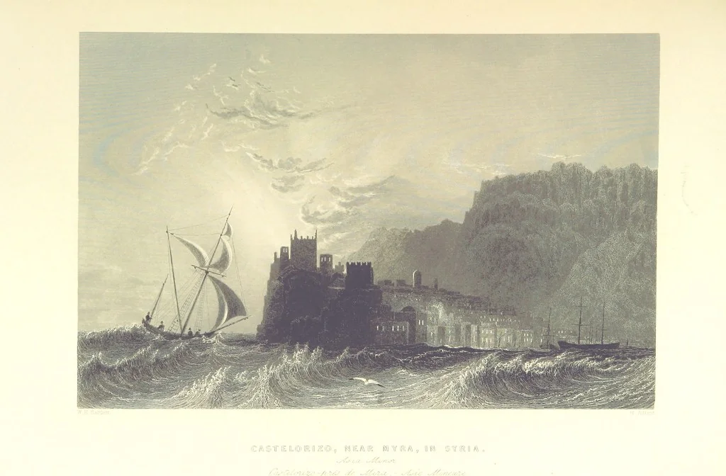 An illustration from Syria, the Holy Land, Asia Minor, &c., illustrated. In a series of views drawn from nature by W. H. Bartlett, William Purser (Thomas Allom), &c. With descriptions of the plates by J. Carne. [With maps, 1853, leaf 283
