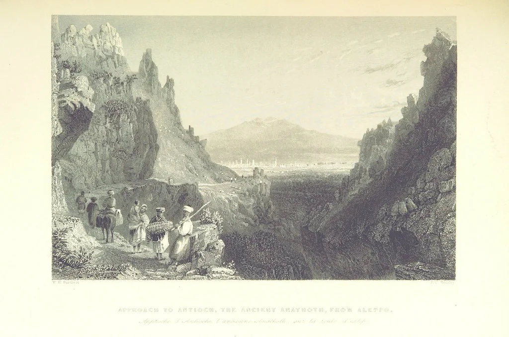 An illustration from Syria, the Holy Land, Asia Minor, &c., illustrated. In a series of views drawn from nature by W. H. Bartlett, William Purser (Thomas Allom), &c. With descriptions of the plates by J. Carne. [With maps, 1853, leaf 309