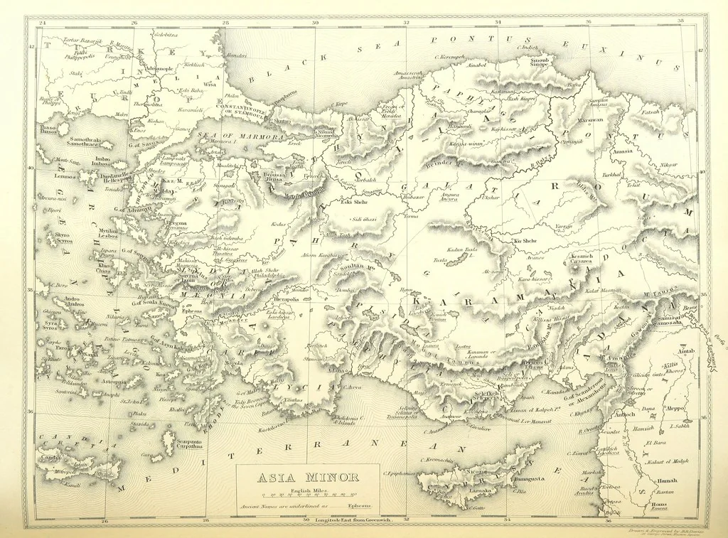 An illustration from Syria, the Holy Land, Asia Minor, &c., illustrated. In a series of views drawn from nature by W. H. Bartlett, William Purser (Thomas Allom), &c. With descriptions of the plates by J. Carne. [With maps, 1853, leaf 324