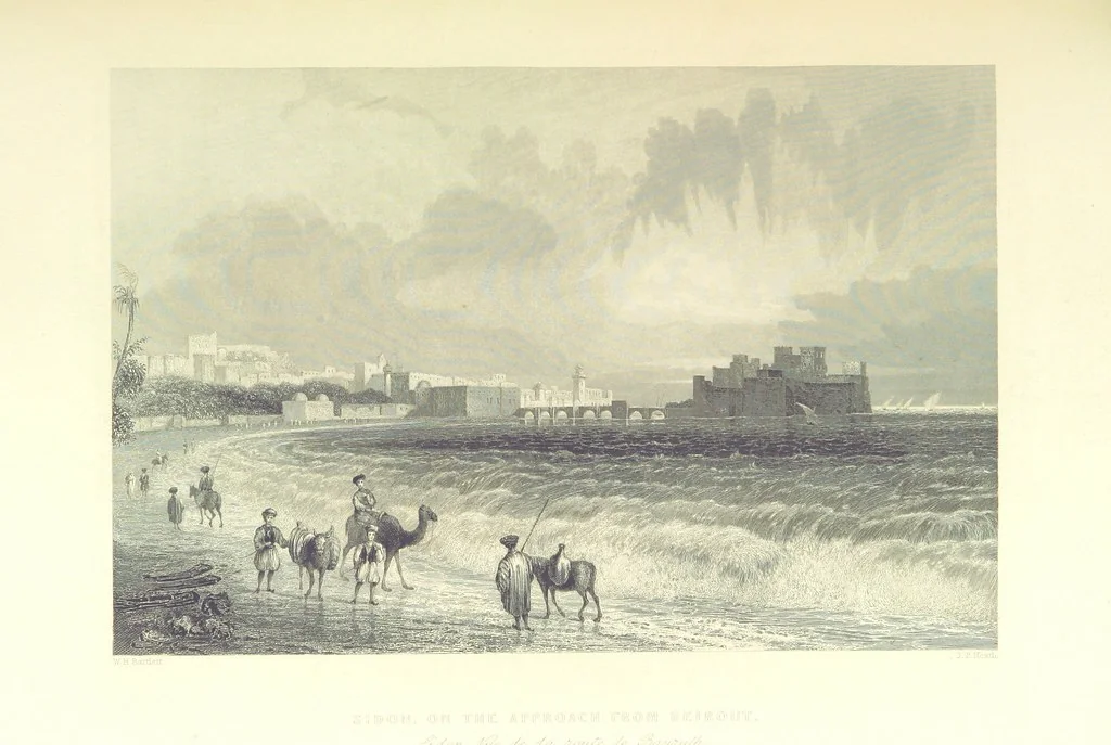 An illustration from Syria, the Holy Land, Asia Minor, &c., illustrated. In a series of views drawn from nature by W. H. Bartlett, William Purser (Thomas Allom), &c. With descriptions of the plates by J. Carne. [With maps, 1853, leaf 327