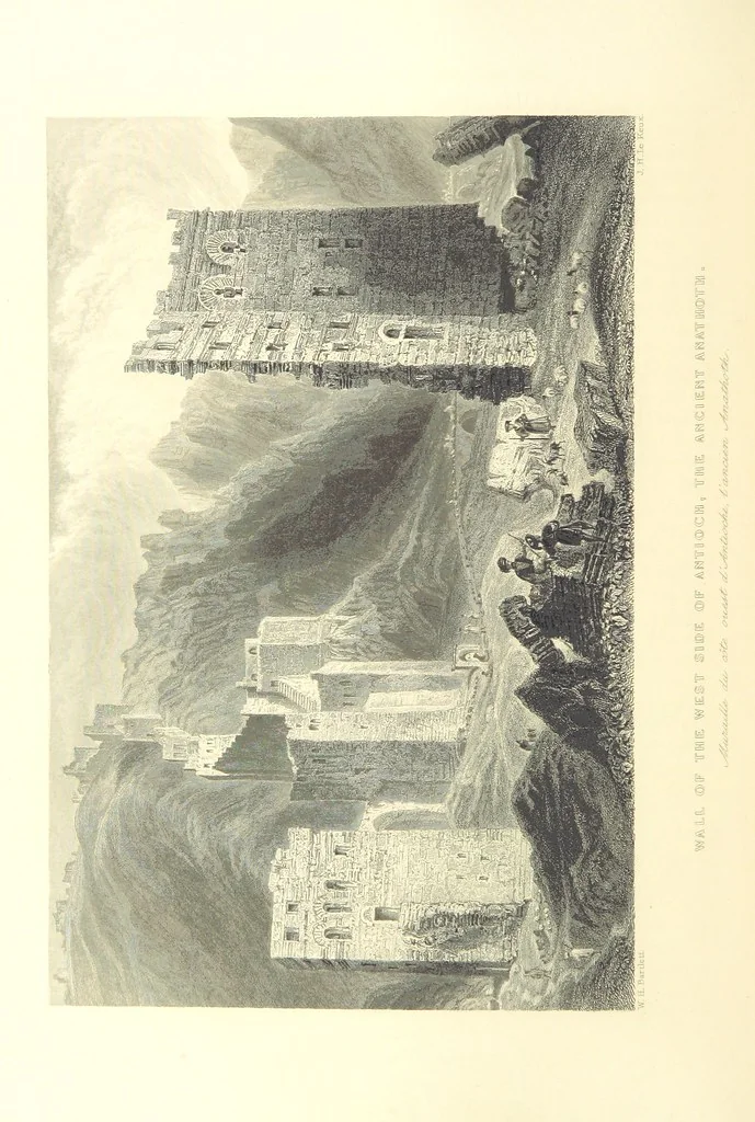 An illustration from Syria, the Holy Land, Asia Minor, &c., illustrated. In a series of views drawn from nature by W. H. Bartlett, William Purser (Thomas Allom), &c. With descriptions of the plates by J. Carne. [With maps, 1853, leaf 336