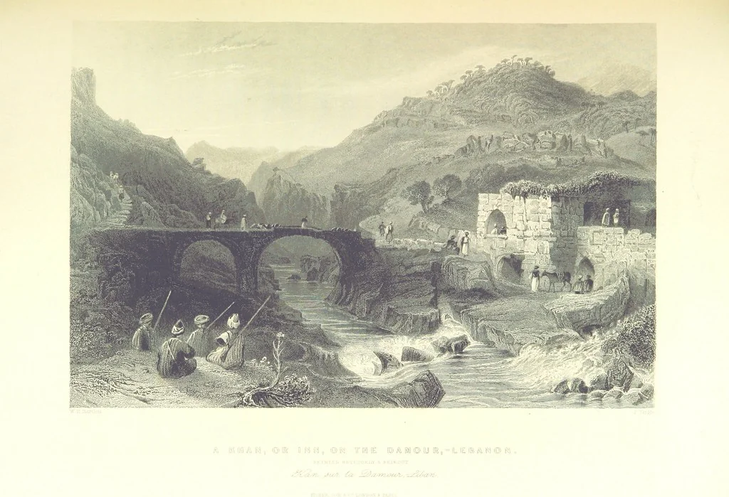 An illustration from Syria, the Holy Land, Asia Minor, &c., illustrated. In a series of views drawn from nature by W. H. Bartlett, William Purser (Thomas Allom), &c. With descriptions of the plates by J. Carne. [With maps, 1853, leaf 345