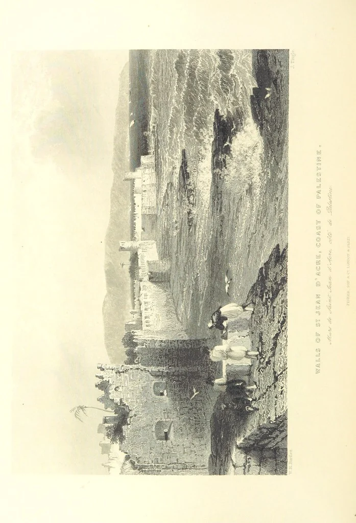 An illustration from Syria, the Holy Land, Asia Minor, &c., illustrated. In a series of views drawn from nature by W. H. Bartlett, William Purser (Thomas Allom), &c. With descriptions of the plates by J. Carne. [With maps, 1853, leaf 422