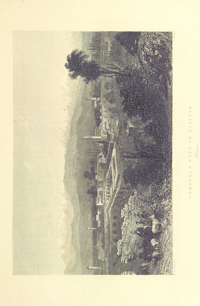 An illustration from Syria, the Holy Land, Asia Minor, &c., illustrated. In a series of views drawn from nature by W. H. Bartlett, William Purser (Thomas Allom), &c. With descriptions of the plates by J. Carne. [With maps, 1853, leaf 43