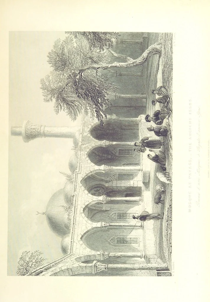 An illustration from Syria, the Holy Land, Asia Minor, &c., illustrated. In a series of views drawn from nature by W. H. Bartlett, William Purser (Thomas Allom), &c. With descriptions of the plates by J. Carne. [With maps, 1853, leaf 447