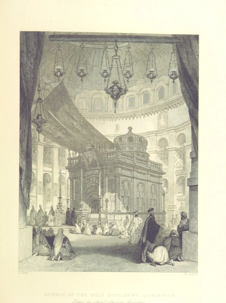 An illustration from Syria, the Holy Land, Asia Minor, &c., illustrated. In a series of views drawn from nature by W. H. Bartlett, William Purser (Thomas Allom), &c. With descriptions of the plates by J. Carne. [With maps, 1853, leaf 457