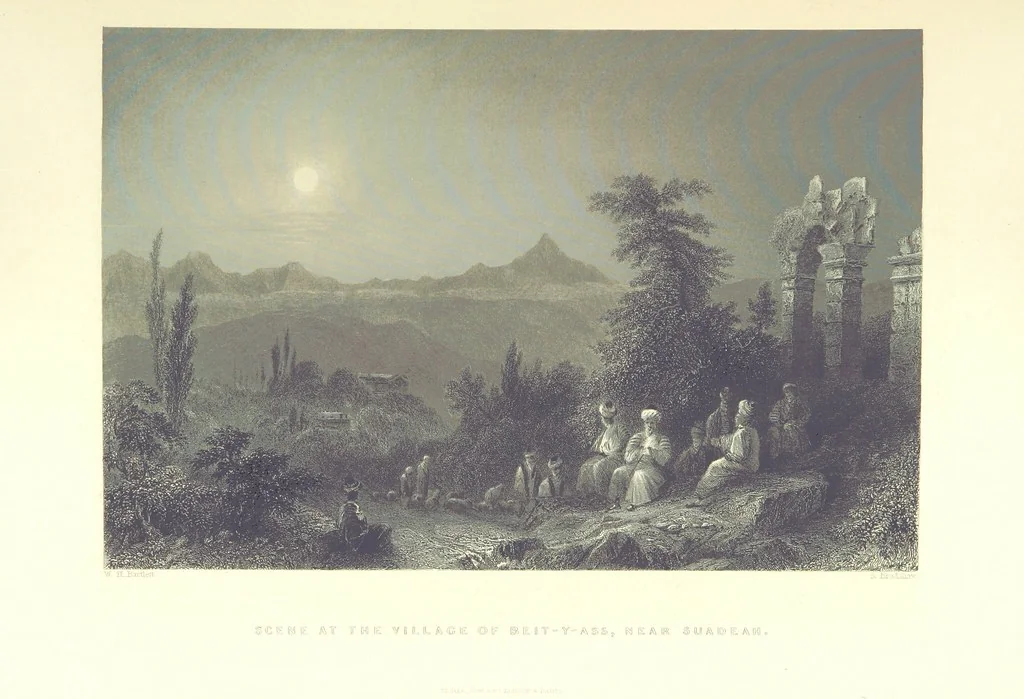 An illustration from Syria, the Holy Land, Asia Minor, &c., illustrated. In a series of views drawn from nature by W. H. Bartlett, William Purser (Thomas Allom), &c. With descriptions of the plates by J. Carne. [With maps, 1853, leaf 461