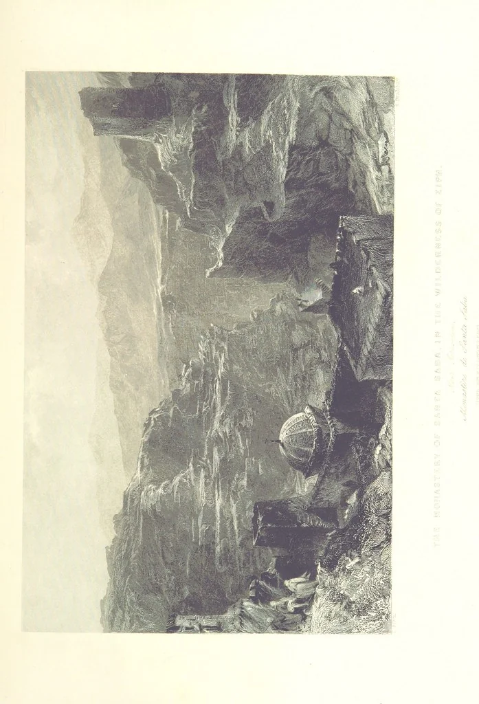 An illustration from Syria, the Holy Land, Asia Minor, &c., illustrated. In a series of views drawn from nature by W. H. Bartlett, William Purser (Thomas Allom), &c. With descriptions of the plates by J. Carne. [With maps, 1853, leaf 463