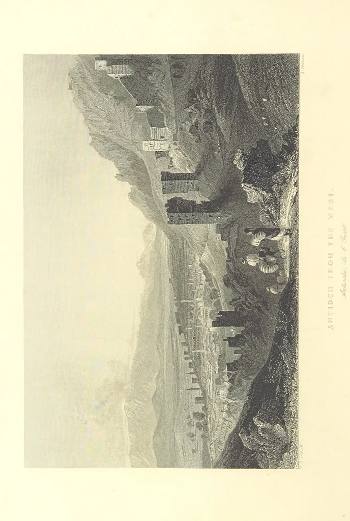 An illustration from Syria, the Holy Land, Asia Minor, &c., illustrated. In a series of views drawn from nature by W. H. Bartlett, William Purser (Thomas Allom), &c. With descriptions of the plates by J. Carne. [With maps, 1853, leaf 50