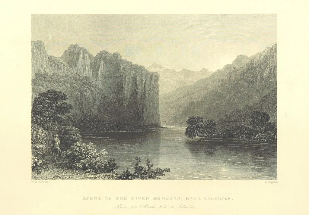 An illustration from Syria, the Holy Land, Asia Minor, &c., illustrated. In a series of views drawn from nature by W. H. Bartlett, William Purser (Thomas Allom), &c. With descriptions of the plates by J. Carne. [With maps, 1853, leaf 54