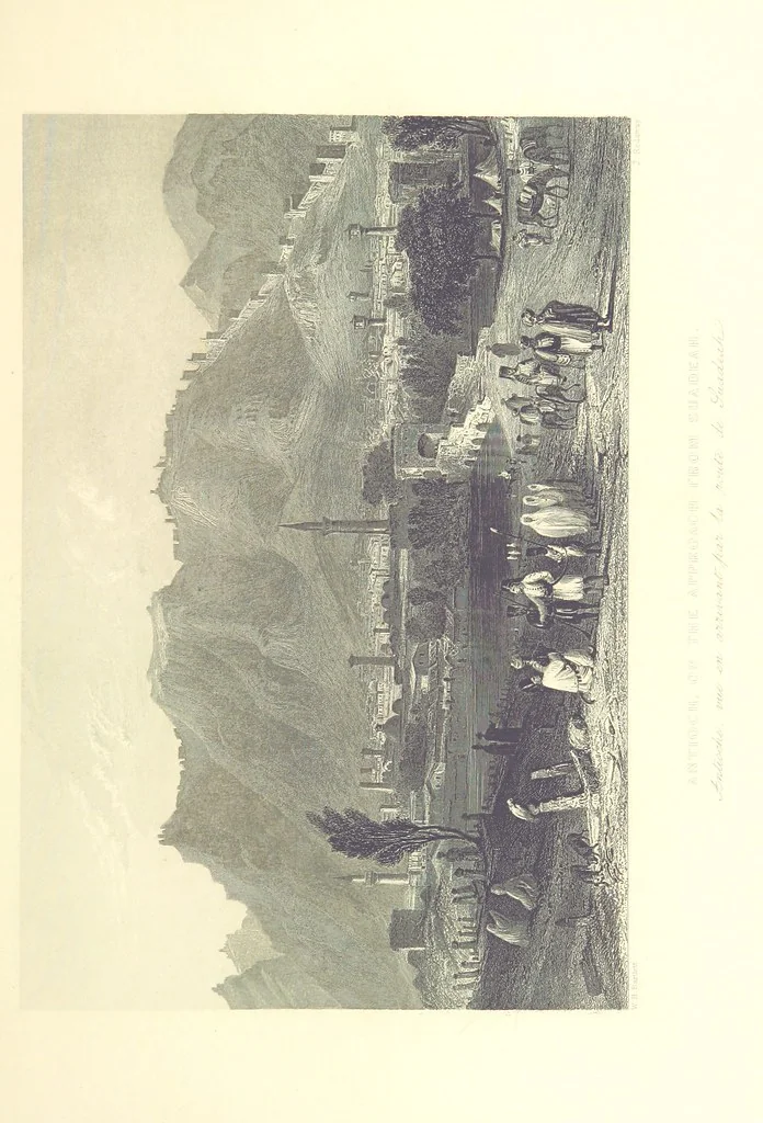 An illustration from Syria, the Holy Land, Asia Minor, &c., illustrated. In a series of views drawn from nature by W. H. Bartlett, William Purser (Thomas Allom), &c. With descriptions of the plates by J. Carne. [With maps, 1853, leaf 61