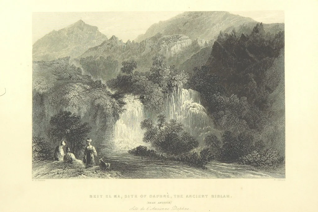 An illustration from Syria, the Holy Land, Asia Minor, &c., illustrated. In a series of views drawn from nature by W. H. Bartlett, William Purser (Thomas Allom), &c. With descriptions of the plates by J. Carne. [With maps, 1853, leaf 74
