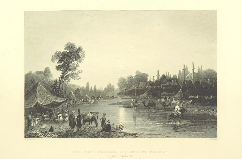 An illustration from Syria, the Holy Land, Asia Minor, &c., illustrated. In a series of views drawn from nature by W. H. Bartlett, William Purser (Thomas Allom), &c. With descriptions of the plates by J. Carne. [With maps, 1853, leaf 82