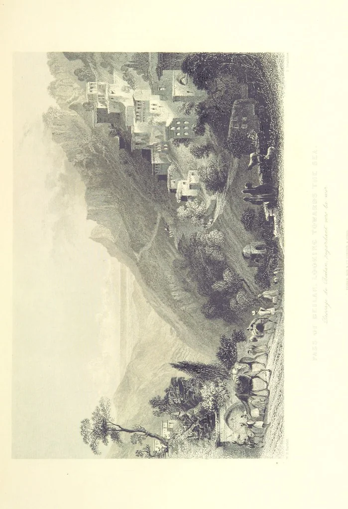An illustration from Syria, the Holy Land, Asia Minor, &c., illustrated. In a series of views drawn from nature by W. H. Bartlett, William Purser (Thomas Allom), &c. With descriptions of the plates by J. Carne. [With maps, 1853, leaf 89
