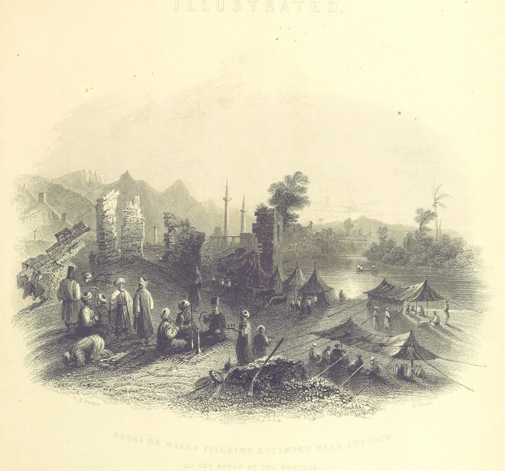 An illustration from Syria, the Holy Land, Asia Minor, &c., illustrated. In a series of views drawn from nature by W. H. Bartlett, William Purser (Thomas Allom), &c. With descriptions of the plates by J. Carne. [With maps, 1853, leaf 9