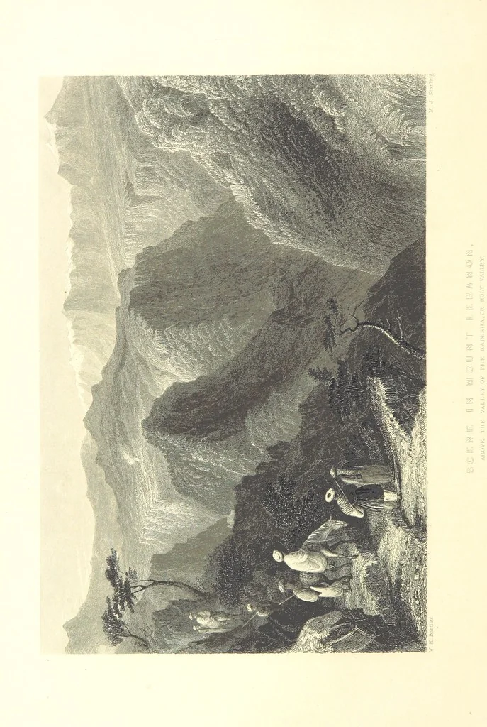 An illustration from Syria, the Holy Land, Asia Minor, &c., illustrated. In a series of views drawn from nature by W. H. Bartlett, William Purser (Thomas Allom), &c. With descriptions of the plates by J. Carne. [With maps, 1853, leaf 98