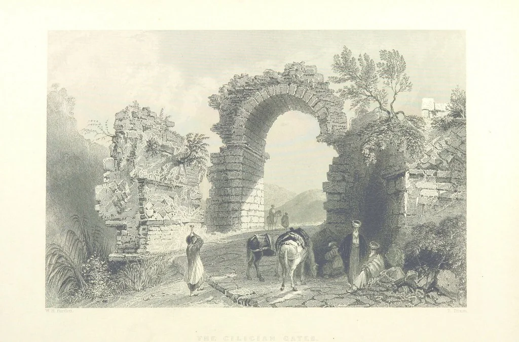 An illustration from Syria, the Holy Land, Asia Minor, &c., illustrated. In a series of views drawn from nature by W. H. Bartlett, William Purser (Thomas Allom), &c. With descriptions of the plates by J. Carne. [With maps, 1861, leaf 170