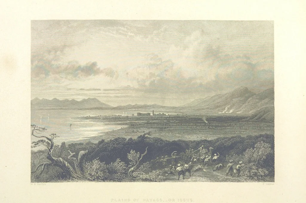An illustration from Syria, the Holy Land, Asia Minor, &c., illustrated. In a series of views drawn from nature by W. H. Bartlett, William Purser (Thomas Allom), &c. With descriptions of the plates by J. Carne. [With maps, 1861, leaf 176