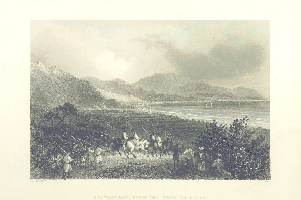 An illustration from Syria, the Holy Land, Asia Minor, &c., illustrated. In a series of views drawn from nature by W. H. Bartlett, William Purser (Thomas Allom), &c. With descriptions of the plates by J. Carne. [With maps, 1861, leaf 184
