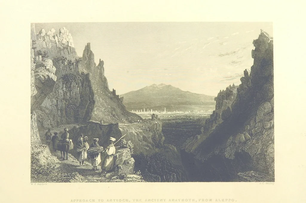 An illustration from Syria, the Holy Land, Asia Minor, &c., illustrated. In a series of views drawn from nature by W. H. Bartlett, William Purser (Thomas Allom), &c. With descriptions of the plates by J. Carne. [With maps, 1861, leaf 196