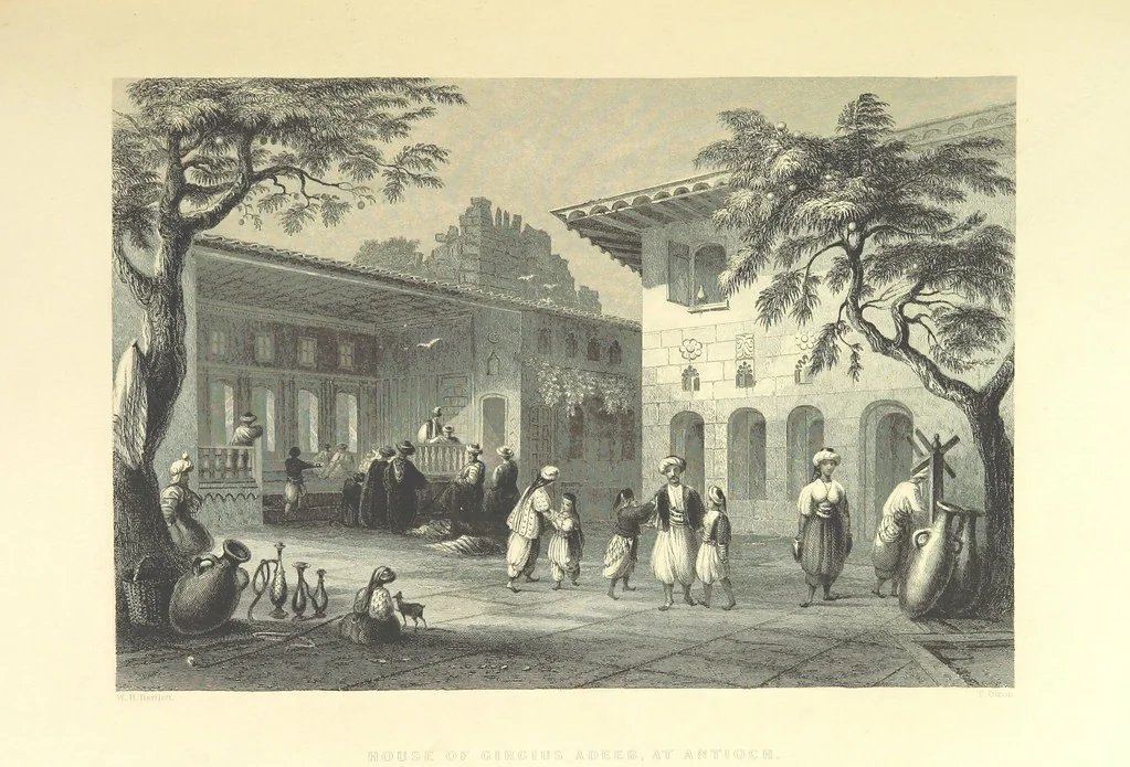 An illustration from Syria, the Holy Land, Asia Minor, &c., illustrated. In a series of views drawn from nature by W. H. Bartlett, William Purser (Thomas Allom), &c. With descriptions of the plates by J. Carne. [With maps, 1861, leaf 201