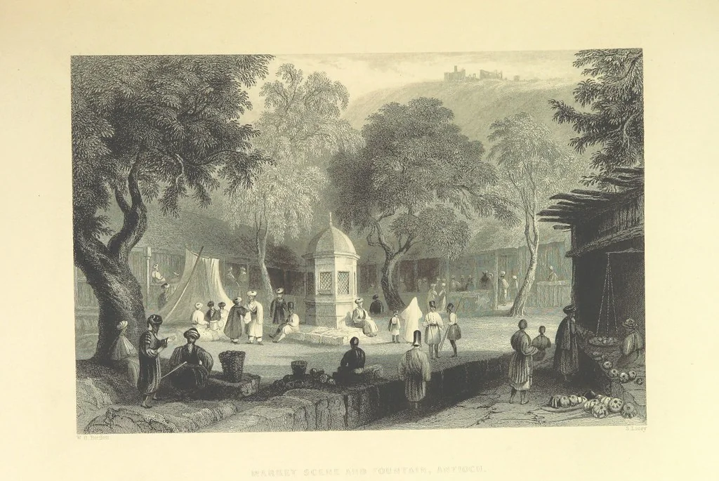 An illustration from Syria, the Holy Land, Asia Minor, &c., illustrated. In a series of views drawn from nature by W. H. Bartlett, William Purser (Thomas Allom), &c. With descriptions of the plates by J. Carne. [With maps, 1861, leaf 209