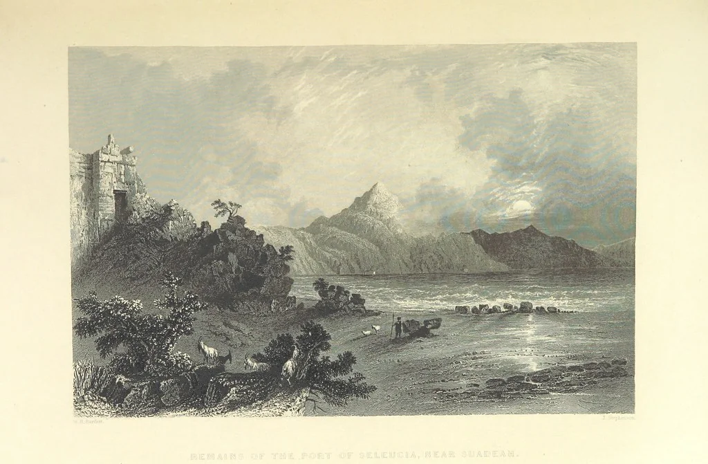 An illustration from Syria, the Holy Land, Asia Minor, &c., illustrated. In a series of views drawn from nature by W. H. Bartlett, William Purser (Thomas Allom), &c. With descriptions of the plates by J. Carne. [With maps, 1861, leaf 227