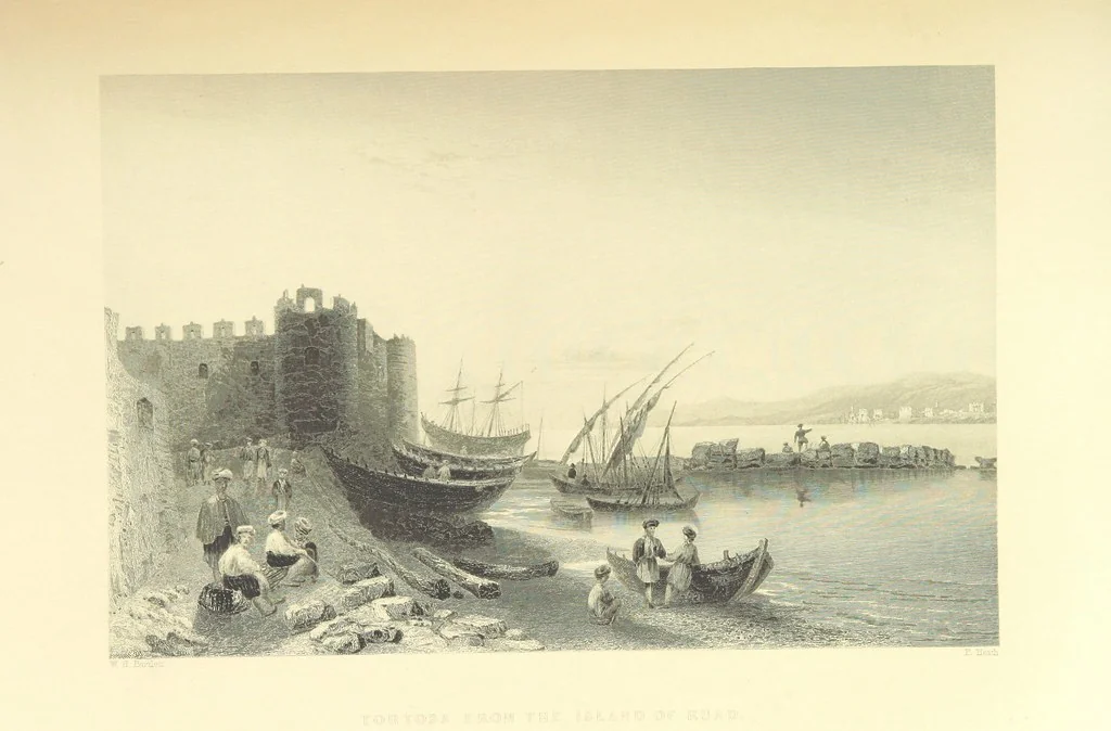 An illustration from Syria, the Holy Land, Asia Minor, &c., illustrated. In a series of views drawn from nature by W. H. Bartlett, William Purser (Thomas Allom), &c. With descriptions of the plates by J. Carne. [With maps, 1861, leaf 241