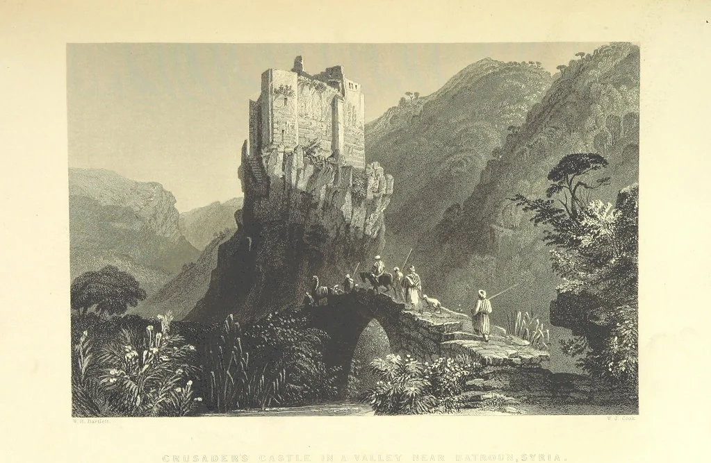 An illustration from Syria, the Holy Land, Asia Minor, &c., illustrated. In a series of views drawn from nature by W. H. Bartlett, William Purser (Thomas Allom), &c. With descriptions of the plates by J. Carne. [With maps, 1861, leaf 253