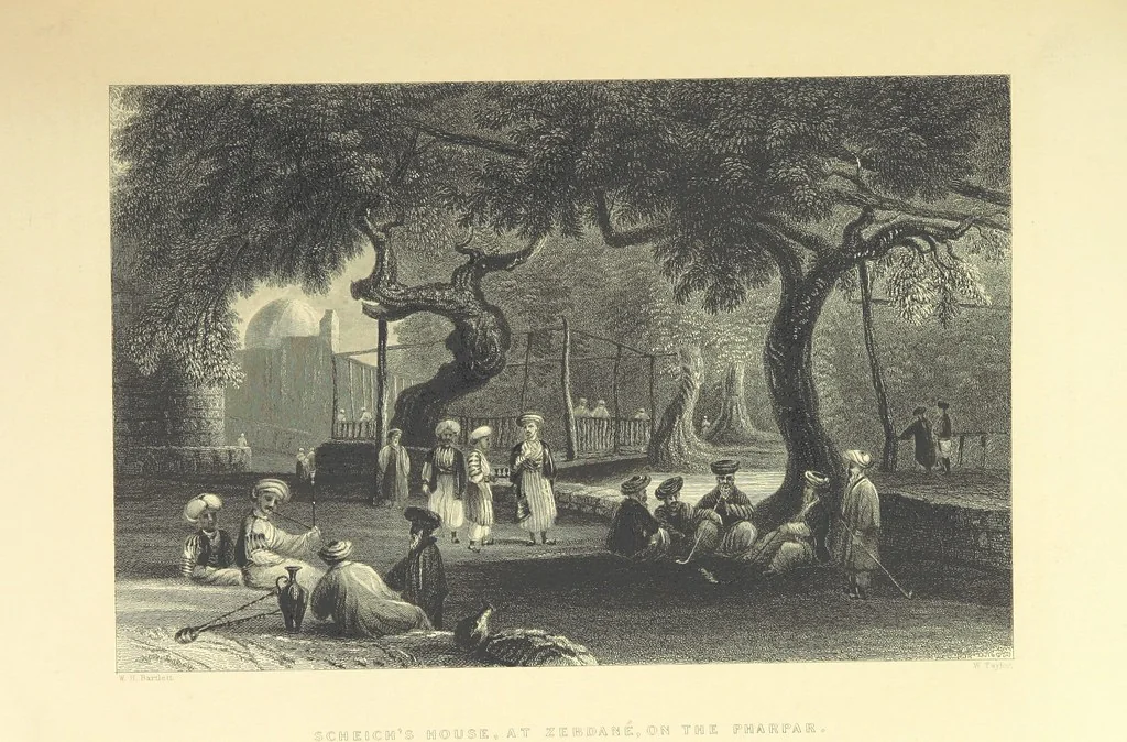 An illustration from Syria, the Holy Land, Asia Minor, &c., illustrated. In a series of views drawn from nature by W. H. Bartlett, William Purser (Thomas Allom), &c. With descriptions of the plates by J. Carne. [With maps, 1861, leaf 283