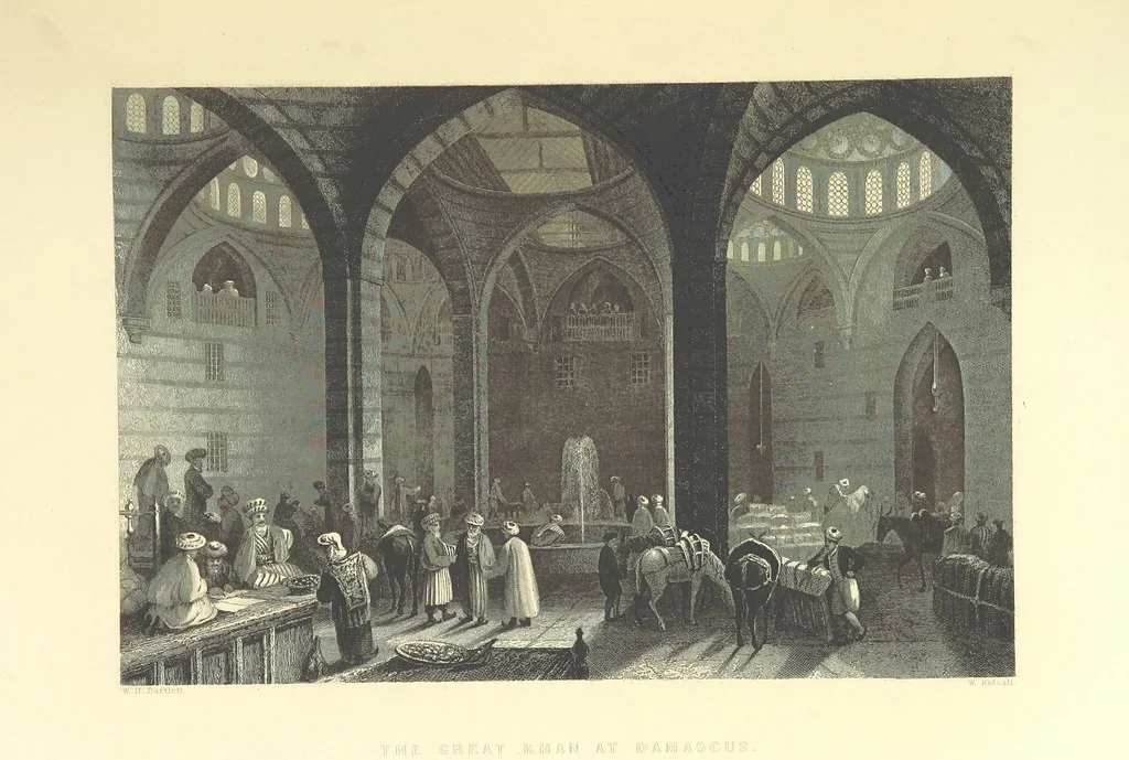 An illustration from Syria, the Holy Land, Asia Minor, &c., illustrated. In a series of views drawn from nature by W. H. Bartlett, William Purser (Thomas Allom), &c. With descriptions of the plates by J. Carne. [With maps, 1861, leaf 359