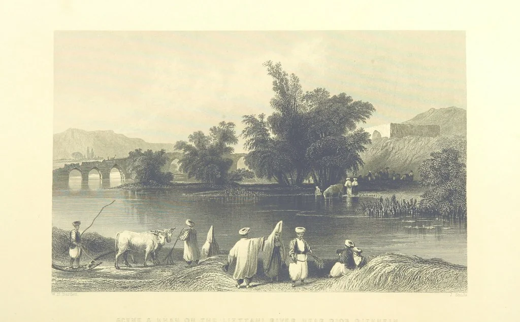 An illustration from Syria, the Holy Land, Asia Minor, &c., illustrated. In a series of views drawn from nature by W. H. Bartlett, William Purser (Thomas Allom), &c. With descriptions of the plates by J. Carne. [With maps, 1861, leaf 368