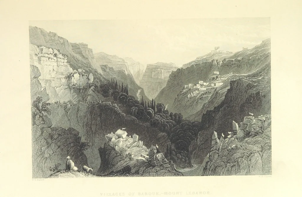 An illustration from Syria, the Holy Land, Asia Minor, &c., illustrated. In a series of views drawn from nature by W. H. Bartlett, William Purser (Thomas Allom), &c. With descriptions of the plates by J. Carne. [With maps, 1861, leaf 373