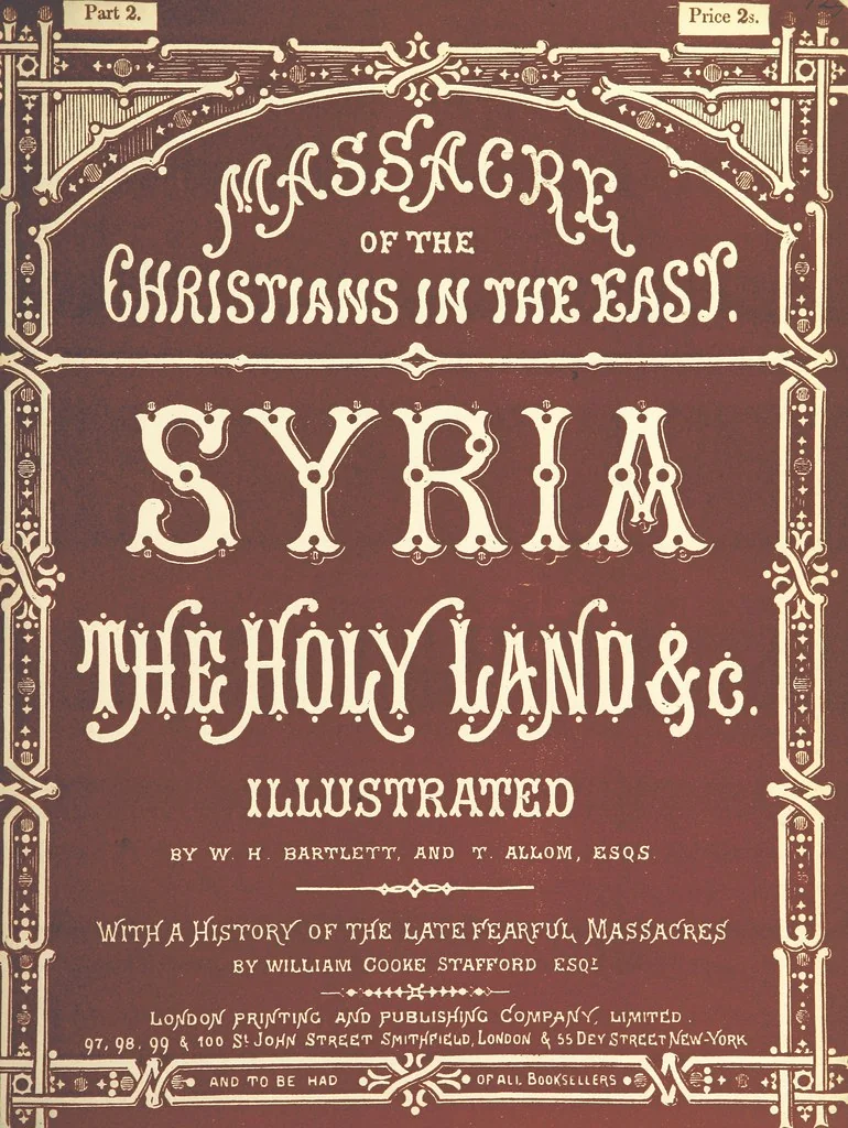 An illustration from Syria, the Holy Land, Asia Minor, &c., illustrated. In a series of views drawn from nature by W. H. Bartlett, William Purser (Thomas Allom), &c. With descriptions of the plates by J. Carne. [With maps, 1861, leaf 39