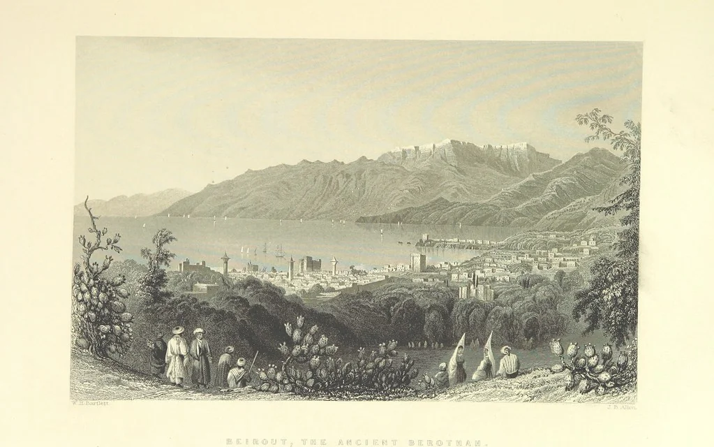 An illustration from Syria, the Holy Land, Asia Minor, &c., illustrated. In a series of views drawn from nature by W. H. Bartlett, William Purser (Thomas Allom), &c. With descriptions of the plates by J. Carne. [With maps, 1861, leaf 393