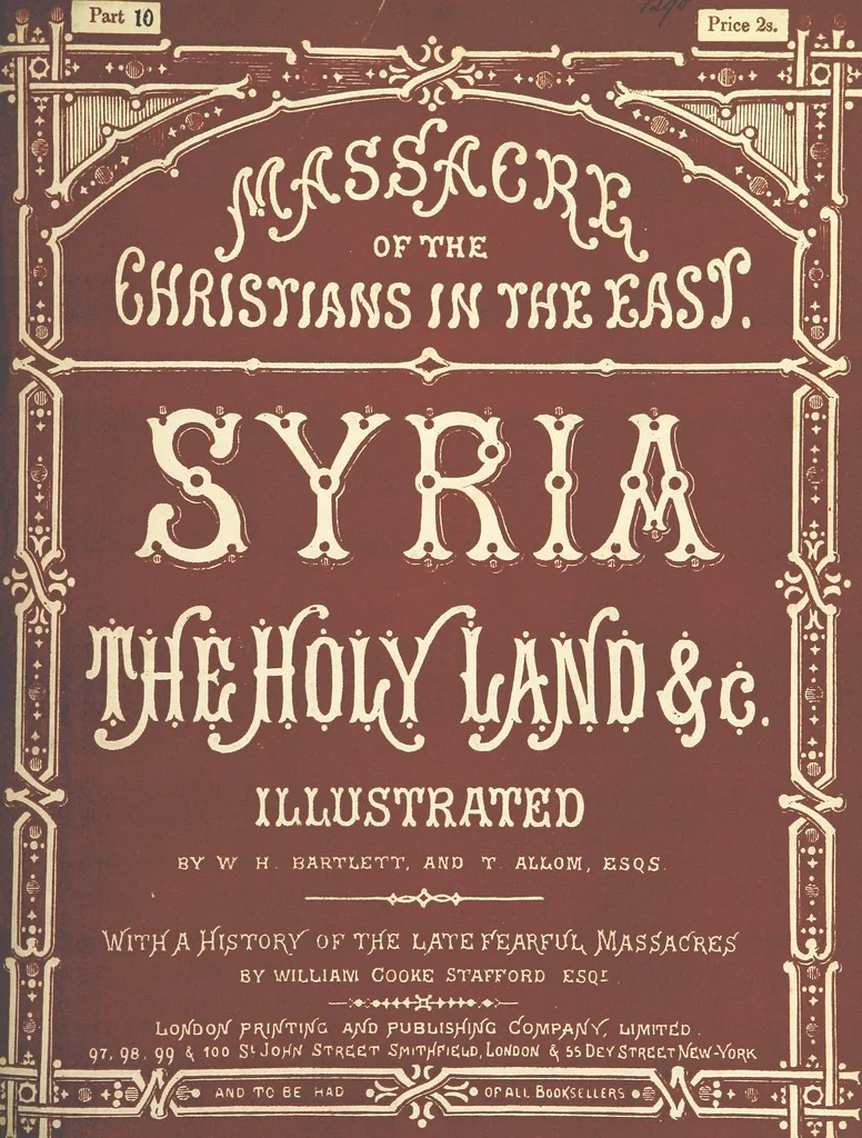 An illustration from Syria, the Holy Land, Asia Minor, &c., illustrated. In a series of views drawn from nature by W. H. Bartlett, William Purser (Thomas Allom), &c. With descriptions of the plates by J. Carne. [With maps, 1861, leaf 403