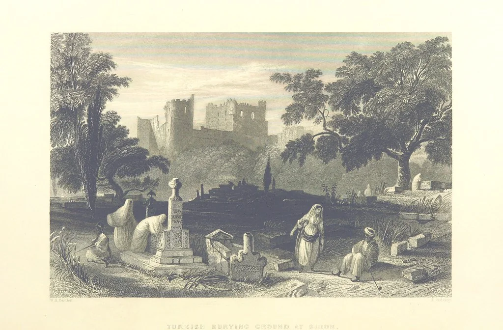 An illustration from Syria, the Holy Land, Asia Minor, &c., illustrated. In a series of views drawn from nature by W. H. Bartlett, William Purser (Thomas Allom), &c. With descriptions of the plates by J. Carne. [With maps, 1861, leaf 410