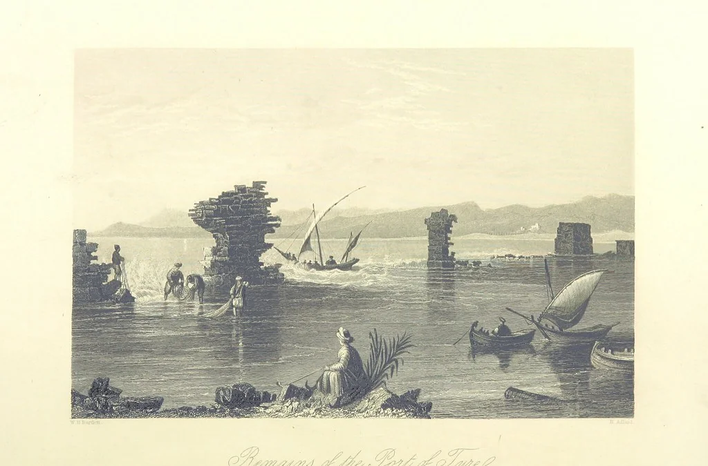 An illustration from Syria, the Holy Land, Asia Minor, &c., illustrated. In a series of views drawn from nature by W. H. Bartlett, William Purser (Thomas Allom), &c. With descriptions of the plates by J. Carne. [With maps, 1861, leaf 422