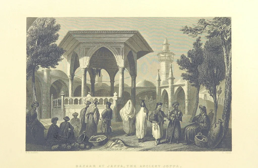 An illustration from Syria, the Holy Land, Asia Minor, &c., illustrated. In a series of views drawn from nature by W. H. Bartlett, William Purser (Thomas Allom), &c. With descriptions of the plates by J. Carne. [With maps, 1861, leaf 456