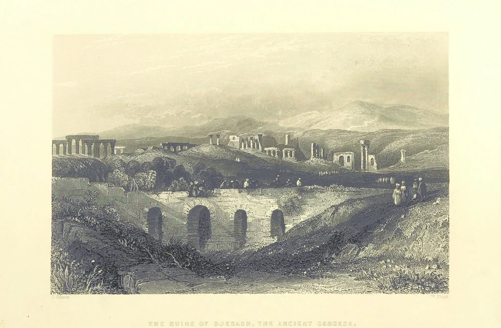 An illustration from Syria, the Holy Land, Asia Minor, &c., illustrated. In a series of views drawn from nature by W. H. Bartlett, William Purser (Thomas Allom), &c. With descriptions of the plates by J. Carne. [With maps, 1861, leaf 462