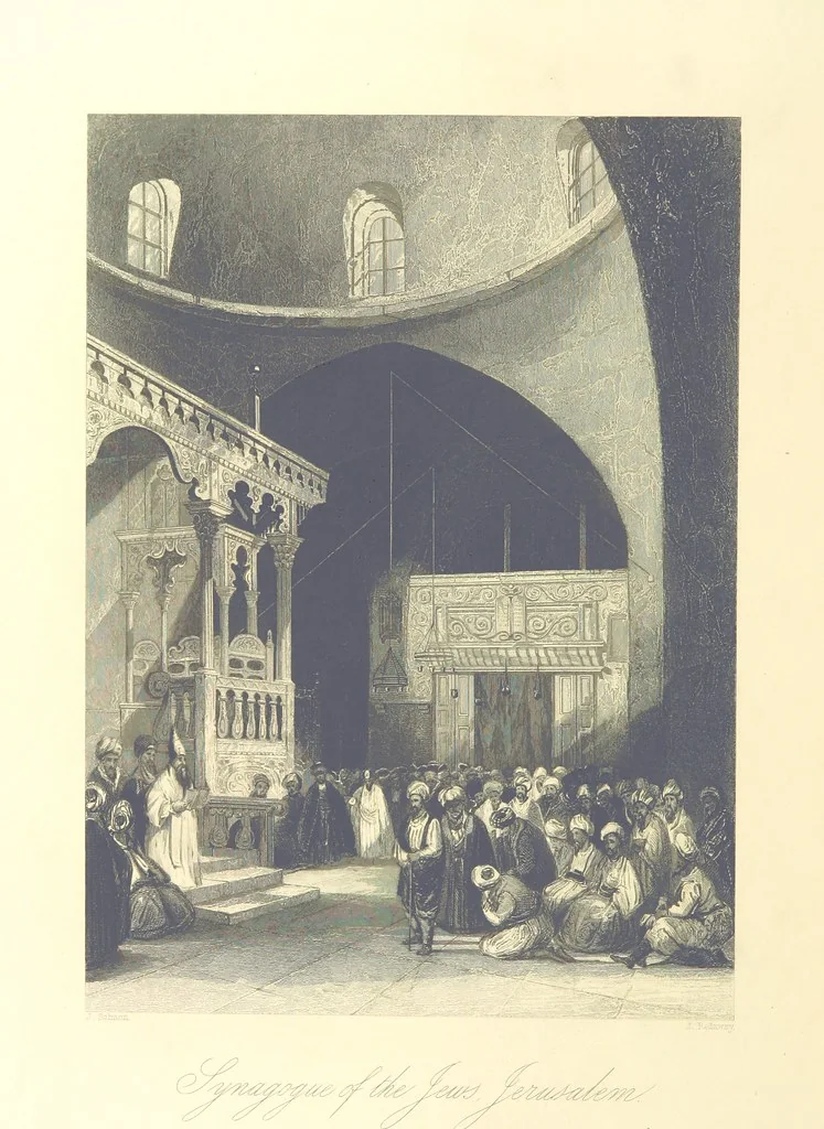 An illustration from Syria, the Holy Land, Asia Minor, &c., illustrated. In a series of views drawn from nature by W. H. Bartlett, William Purser (Thomas Allom), &c. With descriptions of the plates by J. Carne. [With maps, 1861, leaf 500