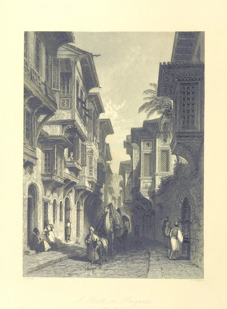 An illustration from Syria, the Holy Land, Asia Minor, &c., illustrated. In a series of views drawn from nature by W. H. Bartlett, William Purser (Thomas Allom), &c. With descriptions of the plates by J. Carne. [With maps, 1861, leaf 524