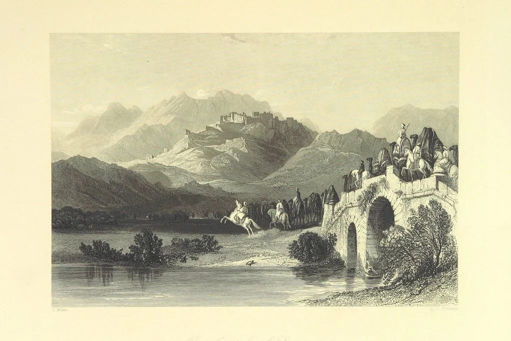 An illustration from Syria, the Holy Land, Asia Minor, &c., illustrated. In a series of views drawn from nature by W. H. Bartlett, William Purser (Thomas Allom), &c. With descriptions of the plates by J. Carne. [With maps, 1861, leaf 527