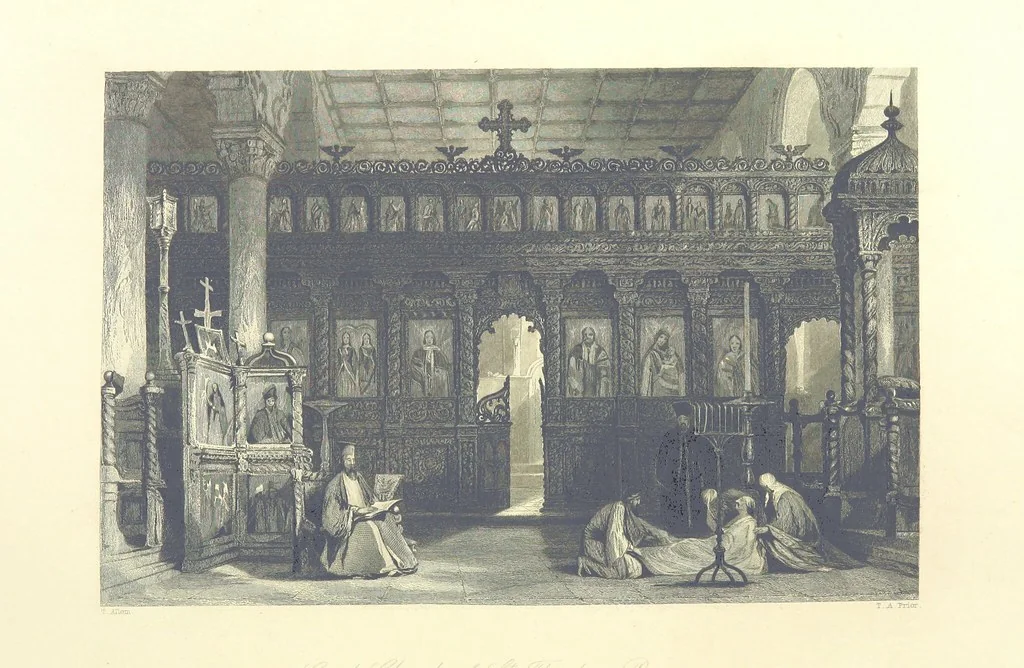 An illustration from Syria, the Holy Land, Asia Minor, &c., illustrated. In a series of views drawn from nature by W. H. Bartlett, William Purser (Thomas Allom), &c. With descriptions of the plates by J. Carne. [With maps, 1861, leaf 530