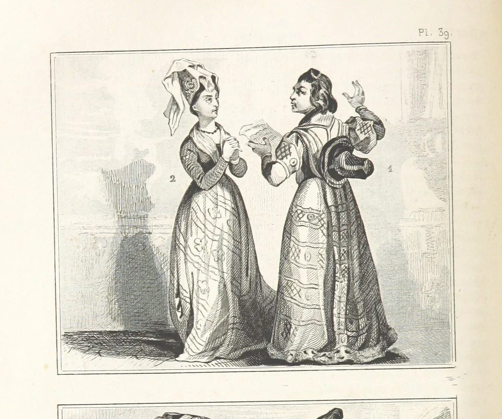 An illustration from Le Monde, histoire de tous les peuples depuis les temps les plus reculés jusqu'à nos jours, par MM. Saint Prosper, de Saurigny, Duponchel, le baron Korff, Belloc et l'abbé Martin, revue et continuée par M. E. de Lostalot-Bachoué. Édition illustrée, etc, 1858, leaf 138