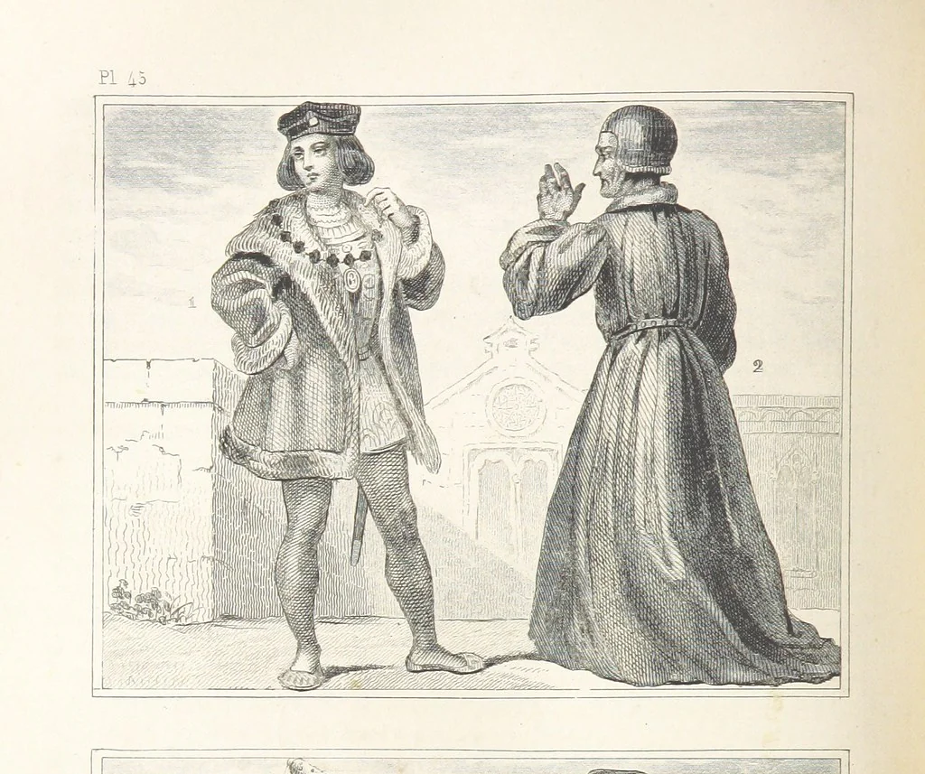 An illustration from Le Monde, histoire de tous les peuples depuis les temps les plus reculés jusqu'à nos jours, par MM. Saint Prosper, de Saurigny, Duponchel, le baron Korff, Belloc et l'abbé Martin, revue et continuée par M. E. de Lostalot-Bachoué. Édition illustrée, etc, 1858, leaf 242