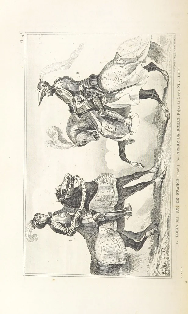 An illustration from Le Monde, histoire de tous les peuples depuis les temps les plus reculés jusqu'à nos jours, par MM. Saint Prosper, de Saurigny, Duponchel, le baron Korff, Belloc et l'abbé Martin, revue et continuée par M. E. de Lostalot-Bachoué. Édition illustrée, etc, 1858, leaf 252