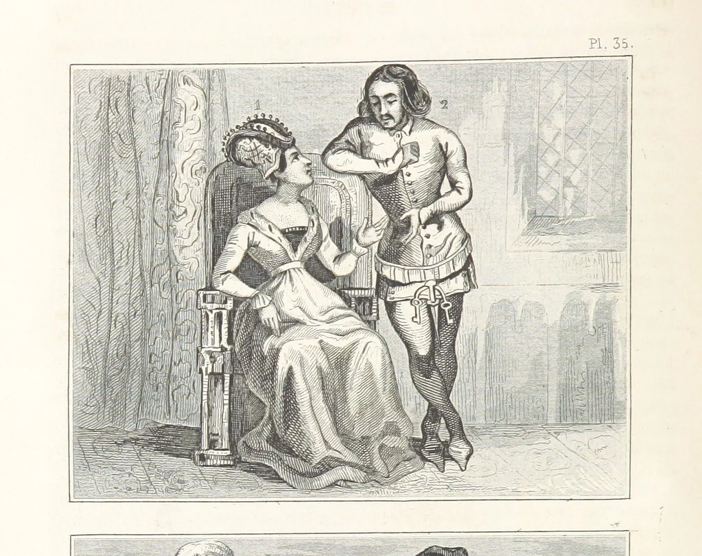 An illustration from Le Monde, histoire de tous les peuples depuis les temps les plus reculés jusqu'à nos jours, par MM. Saint Prosper, de Saurigny, Duponchel, le baron Korff, Belloc et l'abbé Martin, revue et continuée par M. E. de Lostalot-Bachoué. Édition illustrée, etc, 1858, leaf 56