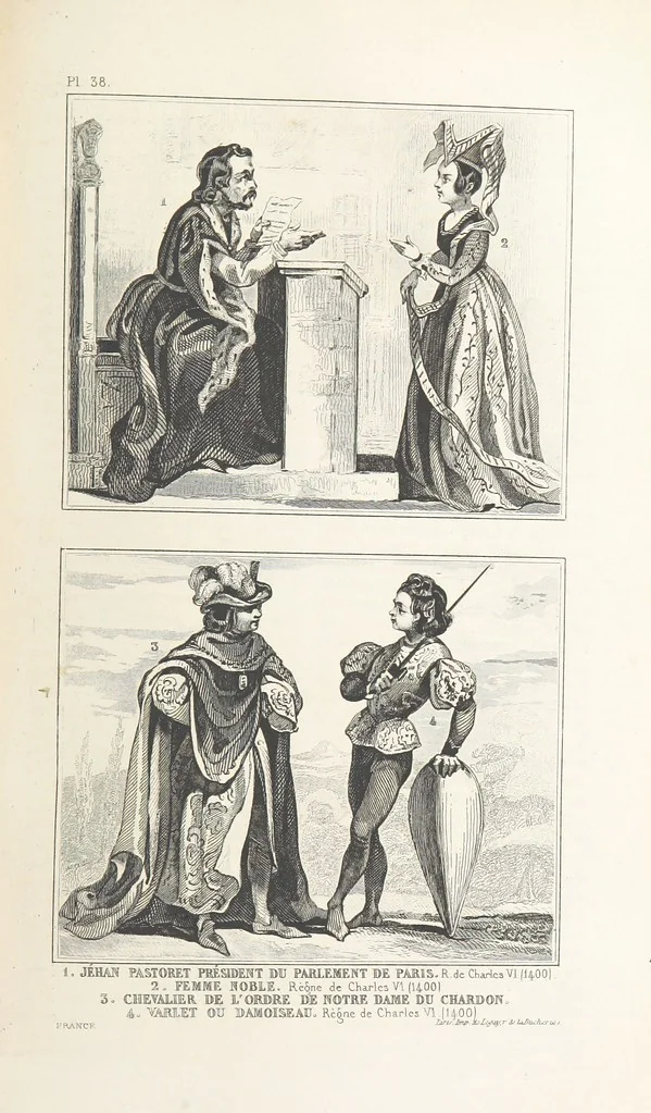 An illustration from Le Monde, histoire de tous les peuples depuis les temps les plus reculés jusqu'à nos jours, par MM. Saint Prosper, de Saurigny, Duponchel, le baron Korff, Belloc et l'abbé Martin, revue et continuée par M. E. de Lostalot-Bachoué. Édition illustrée, etc, 1858, leaf 95