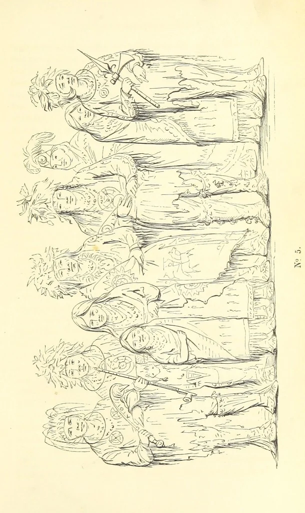 An illustration from Catlin's Notes of Eight Years' Travels and Residence in Europe, with the North American Indian Collection. With anecdotes and incidents of the travels and adventures of three different parties of American Indians, whom he introduced to the Courts of England, France and Belgium, 1848, leaf 169